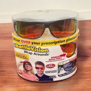 Battlevision Wrap Around Glasses Ultimate Bad Weather Glasses Brand New